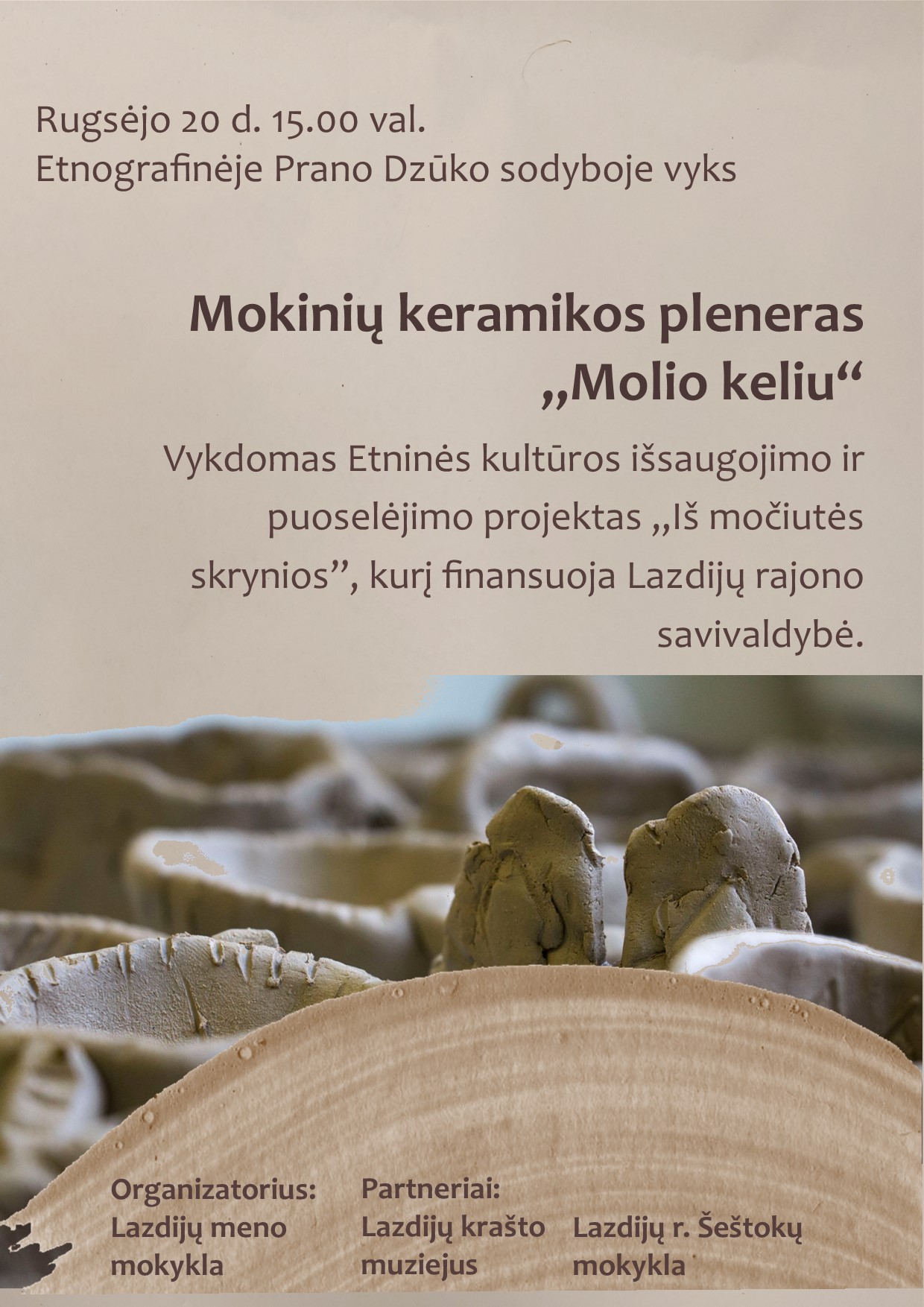 Mokinių keramikos pleneras "Molio keliu"