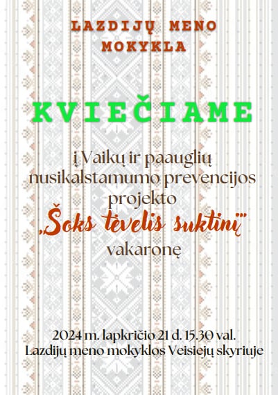 Kviečiame!